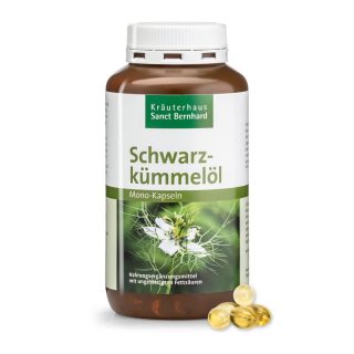 百年聖伯納德 Sanct Bernhard黑孜然油 黑種草油膠囊 schwarzkummelol mono-kapseln 400顆